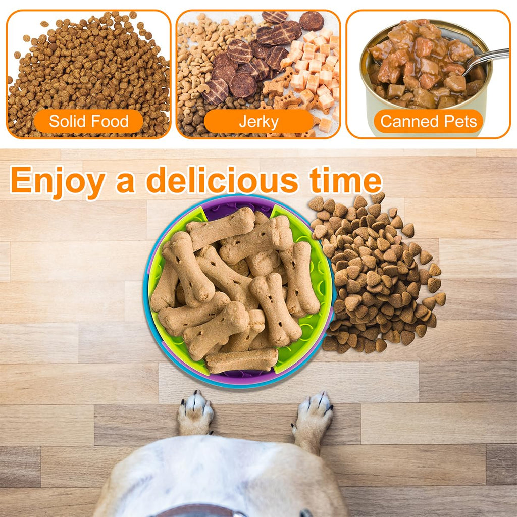 Anti-Choking Slow Feeder Dog Bowl – Healthy Eating Solution for Fast Eaters