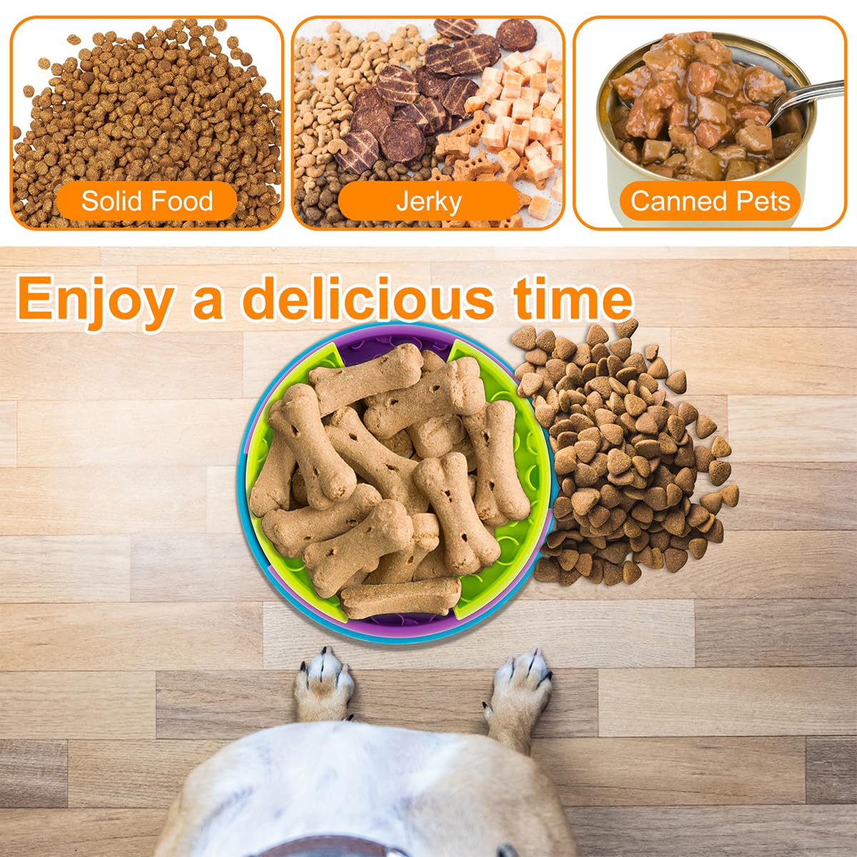 Anti-Choking Slow Feeder Dog Bowl – Healthy Eating Solution for Fast Eaters