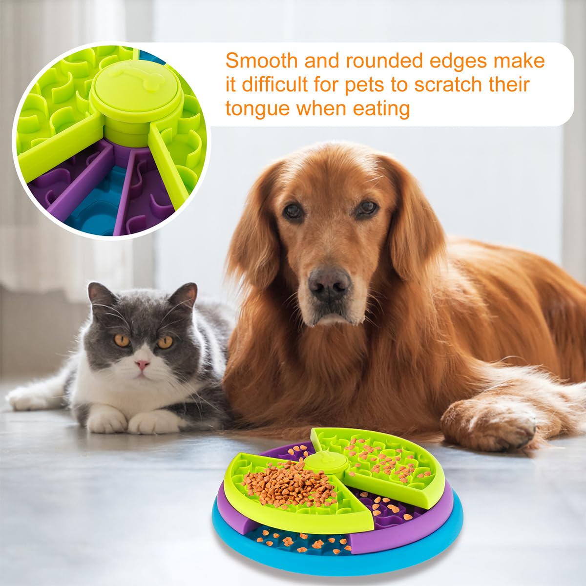 Anti-Choking Slow Feeder Dog Bowl – Healthy Eating Solution for Fast Eaters