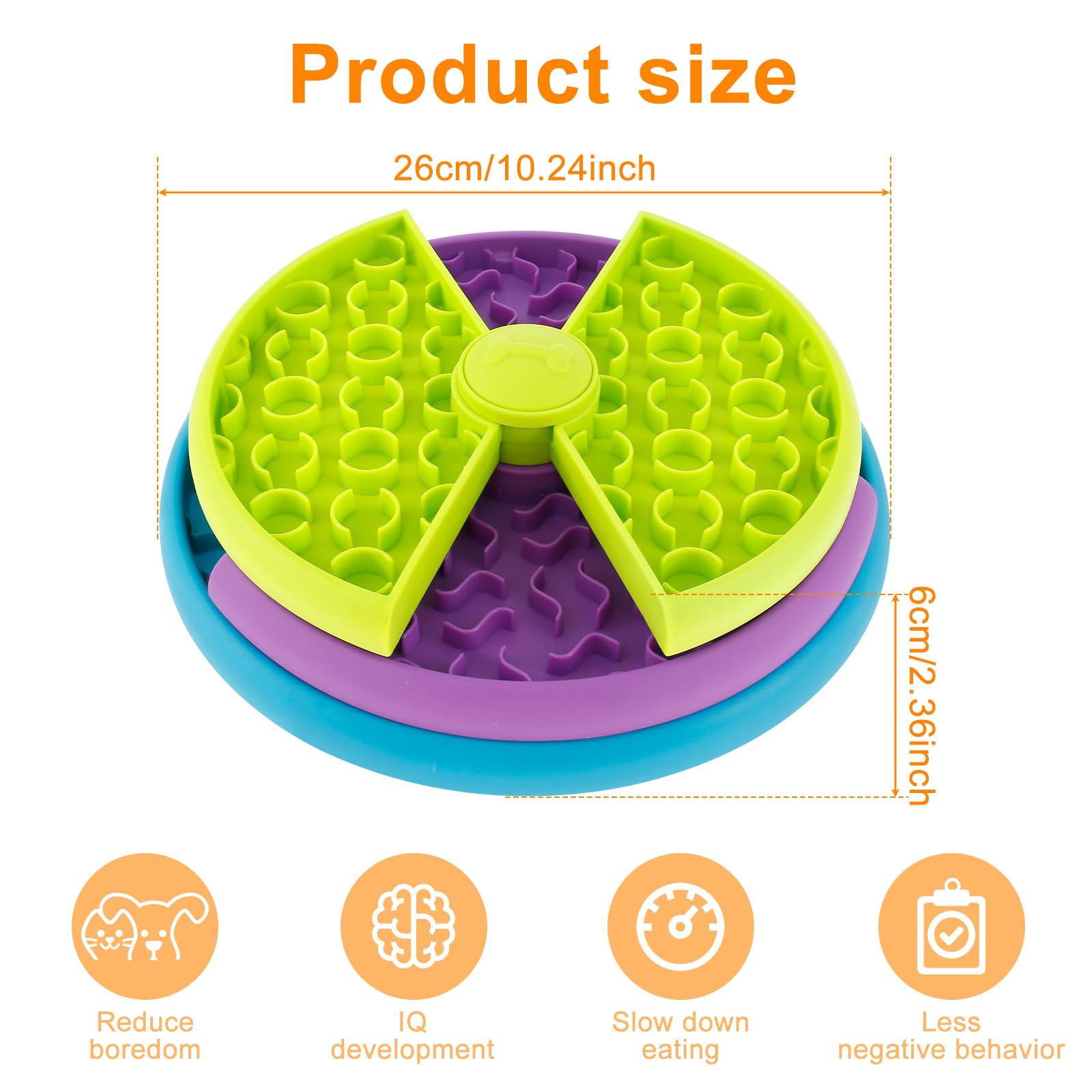 Anti-Choking Slow Feeder Dog Bowl – Healthy Eating Solution for Fast Eaters