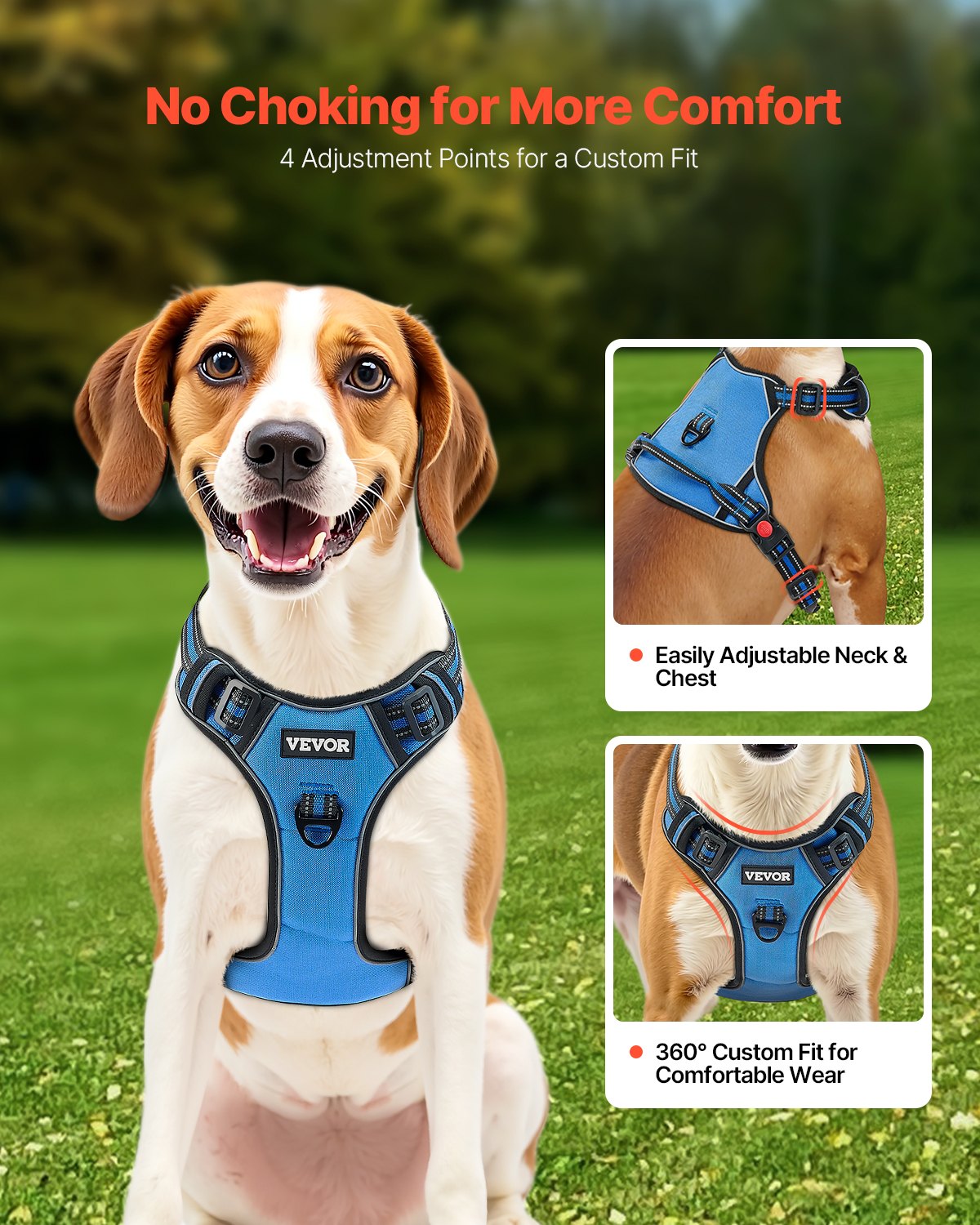 No-Pull Dog Harness with Leash – Adjustable & Secure